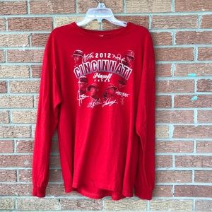 2012 Cincinnati Reds Playoff Fever LS T-Shirt MLB